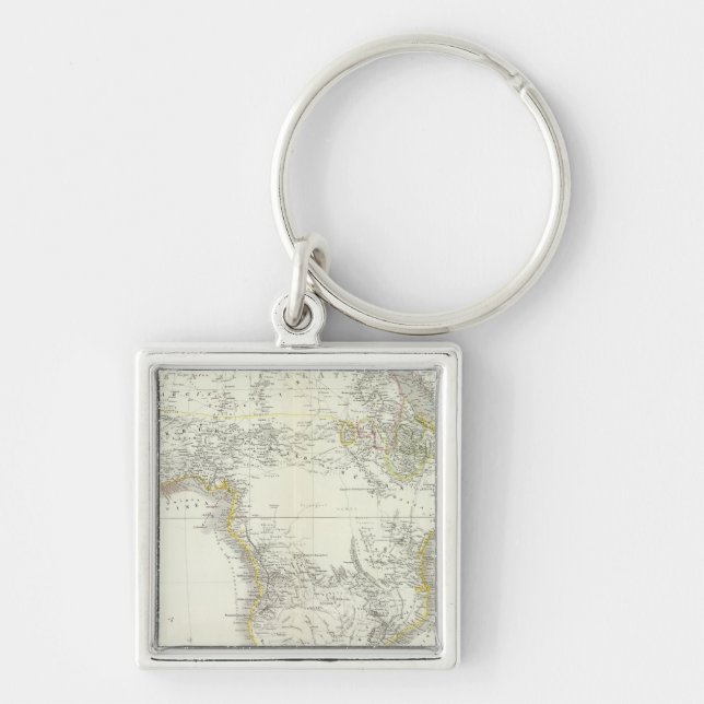 Africa Atlas Map Key Ring (Front)
