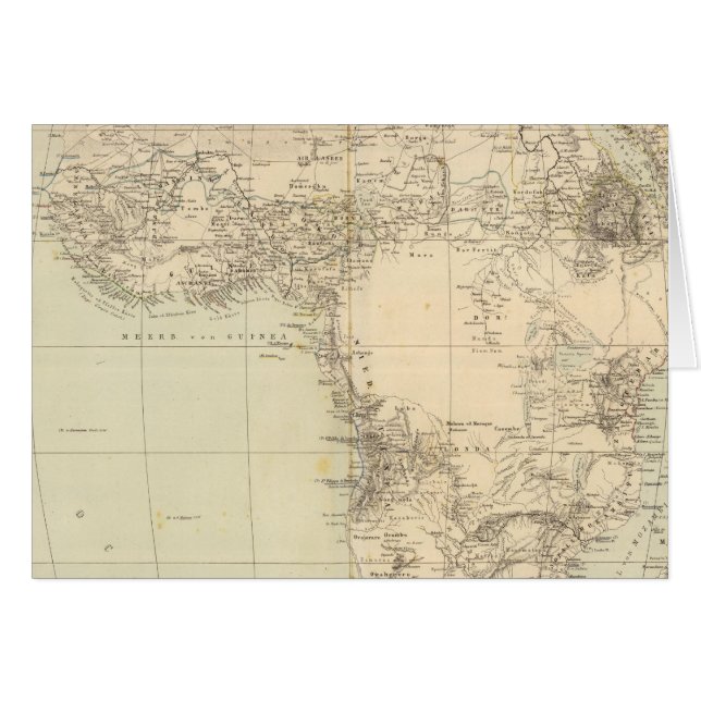 Africa Atlas Map showing colonies (Front Horizontal)