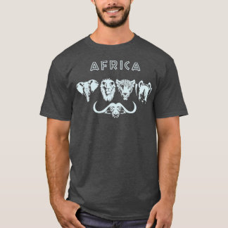 Africa Big 5 Wildlife Safari Hunting T-Shirt