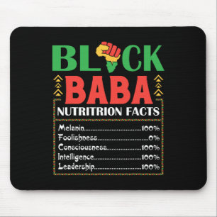 Africa Black By Nutrition Fact Melanin Consciousne Mouse Pad