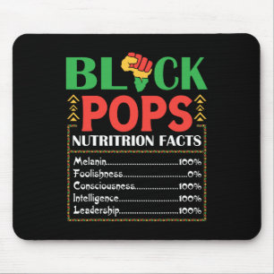 Africa Black Pops Nutrition Fact Melanin Conscious Mouse Pad