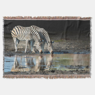 Africa,Botswana, Okavango Delta, Davison Camp Throw Blanket