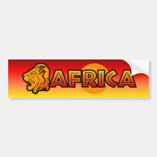 Africa Bumpersticker Bumper Sticker