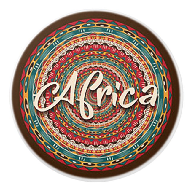 Africa Ceramic Knob/Pull Knob (Front)