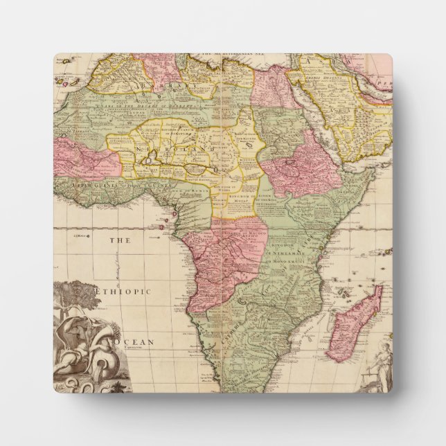 Africa circa 1725 plaque (Front)