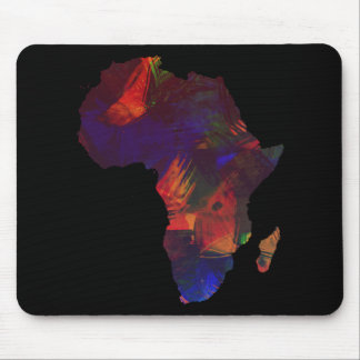 Africa Colourful Africa Continent Art Map Mouse Pad