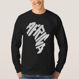 Africa Continent Letter African Culture Pride T-Shirt