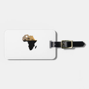 Africa Continent Safari  Luggage Tag