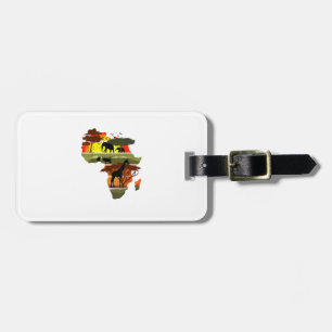 Africa Continent Sunset Safari Nature Wild Life Luggage Tag