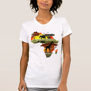 Africa Continent Sunset Safari Nature Wild Life  T-Shirt