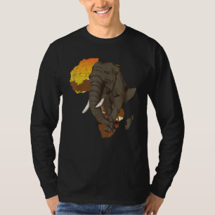 Africa Continent Wildlife Sunset Safari Savanna El T-Shirt