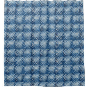 Africa Denim Indigo Mudcloth Pattern 1 Shower Curtain