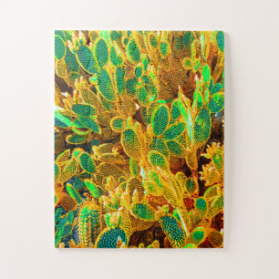 Africa Desert Cactus Plants Prickly Pear Jigsaw Puzzle