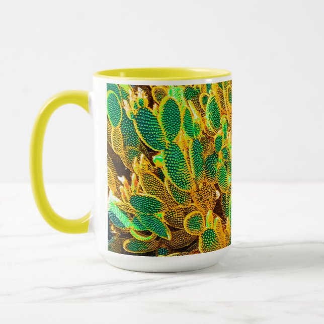 Africa Desert Cactus Plants Prickly Pear Mug (Left)