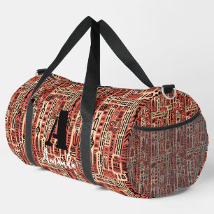 Africa Dogon Mali Ethnic Pattern 17 Duffle Bag