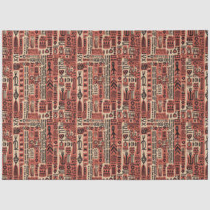 Africa Dogon Mali Ethnic Tribal Watercolor Pattern Tissue Paper