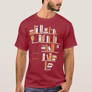 Africa Education Is Freedom Library Book T-Shirt