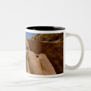 Africa, Egypt, Abu Simbel, Ramses II and Two-Tone Coffee Mug