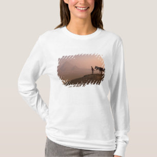 Africa, Egypt, Cairo, Giza, Giza pyramids at T-Shirt