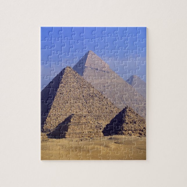 Africa, Egypt, Cairo, Giza. Great pyramids Jigsaw Puzzle (Vertical)