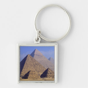 Africa, Egypt, Cairo, Giza. Great pyramids Key Ring