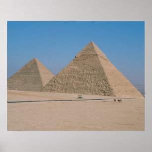 Africa - Egypt - Cairo - Great Pyramids of Giza, Poster