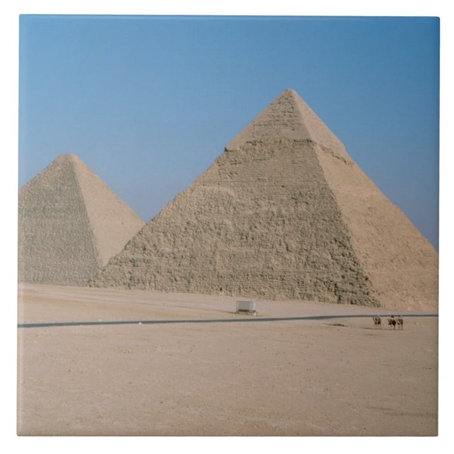 Africa - Egypt - Cairo - Great Pyramids of Giza, Tile (Front)