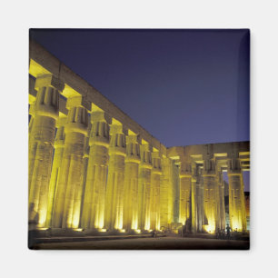 Africa, Egypt, Luxor. Sun court of Amenhotep Magnet