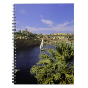 Africa, Egypt, Upper Egypt, Aswan. Feluccas 2 Notebook