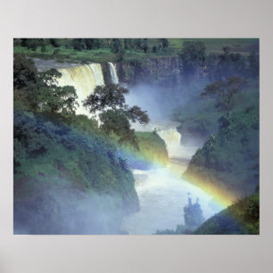 Africa, Ethiopia, Blue Nile River, Cataract. Poster