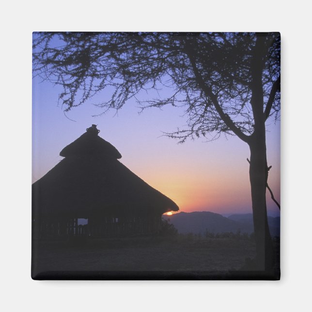 Africa, Ethiopia, Omo river region, Sunset over Magnet (Front)