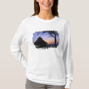 Africa, Ethiopia, Omo river region, Sunset over T-Shirt