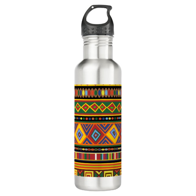Africa Ethnic Art Pattern  710 Ml Water Bottle (Front)