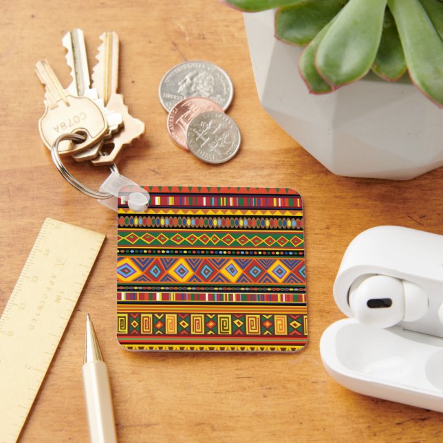 Africa Ethnic Art Pattern  Key Ring (Desk)