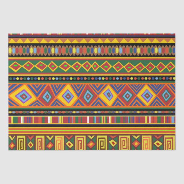 Africa Ethnic Art Pattern  Tissue Paper (Front)