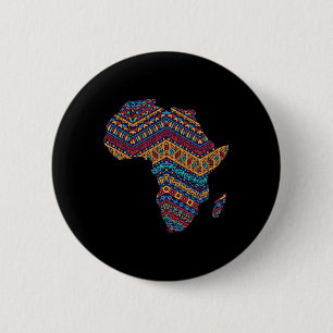Africa Flag Kente Cloth Black Pride African Americ 6 Cm Round Badge
