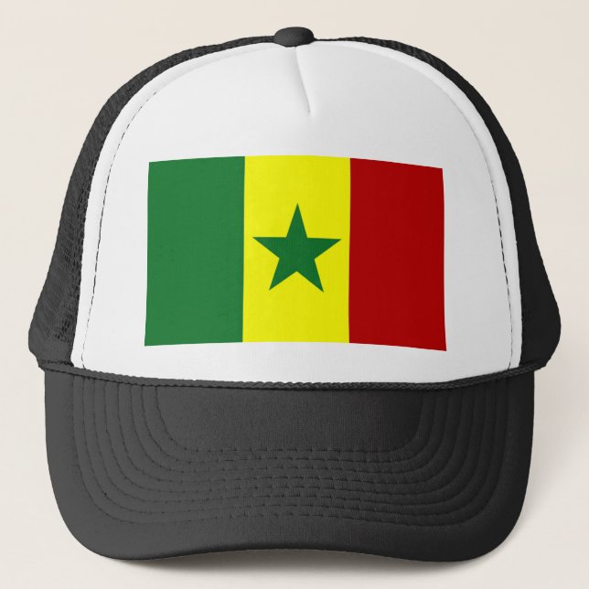 Africa: Flag of Republic of Senegal Trucker Hat (Front)