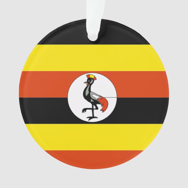 Africa: Flag of Uganda Ornament (Front)