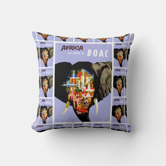 Africa ~ Fly There Cushion (Front)