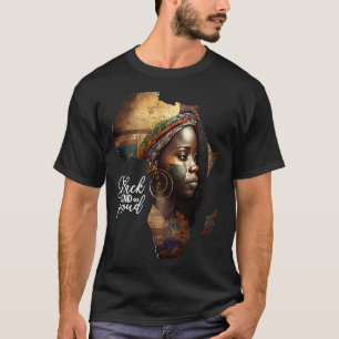 Africa For Women Black History Month Africa 5 T Sh T-Shirt