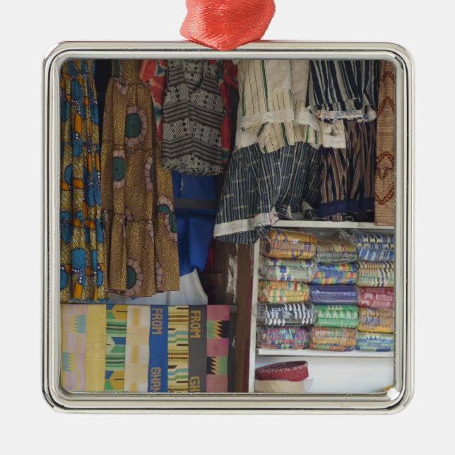 Africa, Ghana, Accra. Accra Textile & Handicraft Metal Ornament (Front)