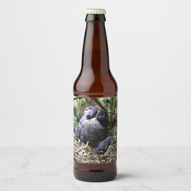 Africa - Gorilla 3 Beer Bottle Label (Front)