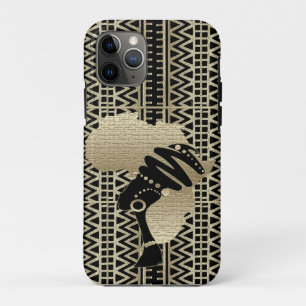 Africa In Gold – Afrocentric Princess Logo iPhone 11 Pro Case