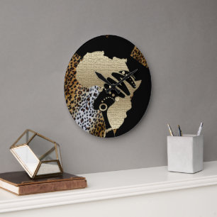Africa In Gold, Large Clock
