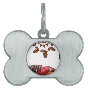 Africa in Motion: Kaleidoscope Map Design Pet Tag