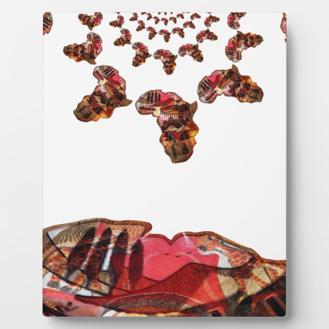  Africa in Motion: Kaleidoscope Map Design Plaque (Front)