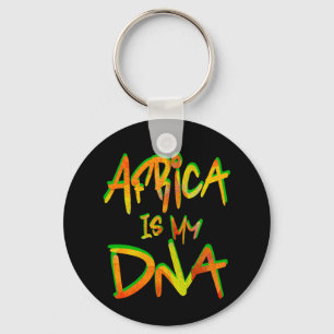Africa is My Dna, Black History Key Ring