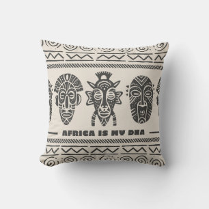 Africa Is My DNA Tribal Pillow