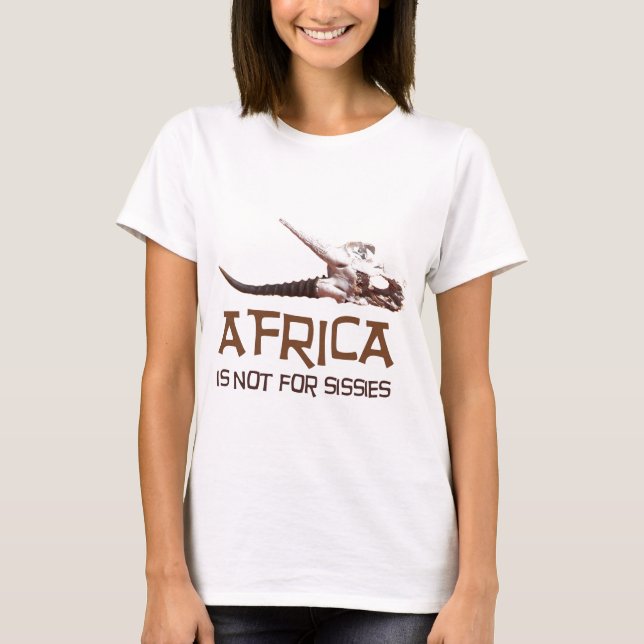 Africa is not for sissies: African Springbok skull T-Shirt (Front)