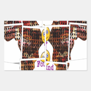 Africa is where I found Love Rectangular Sticker